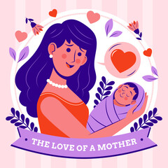happy Mother's Day Illustration