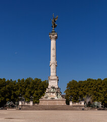 Fototapeta na wymiar View of a monument, Fontaine Des Quinconces, Monument Aux Girondins, Bordeaux