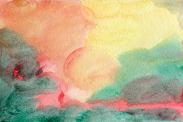  watercolor green red texture