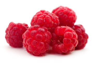 Group of raspberries.