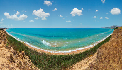 Sea bay in Torre di Gaffe, Agrigento, Sicily, Italy