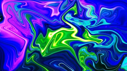 Swirls of marble. Liquid marble texture. Marble ink Green Blue color. Fluid art. Very Nice Abstract Green Blue Design. Green Blue Swirl Texture Background Marbling. 