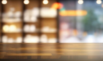 Obraz premium a blurry image of a table top with a blurry background. generative ai