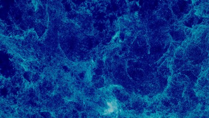 The galaxy nebula illuminating blue in the deep space.