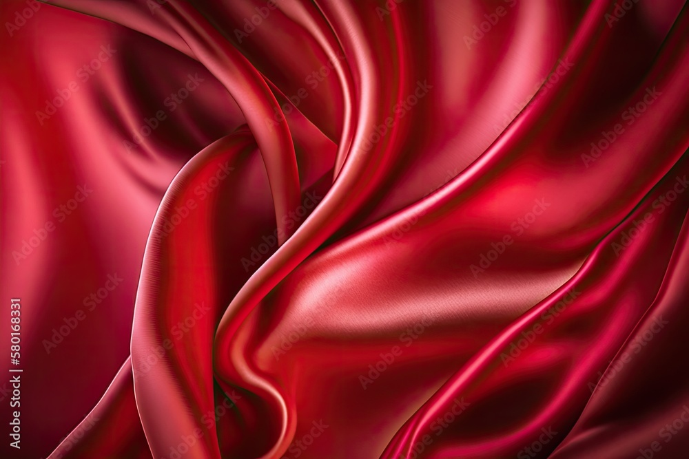 Wall mural panatone viva magenta silk silky satin fabric elegant extravagant luxury wavy shiny luxurious shine 