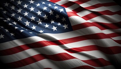 The flag of the United States of America. National symbol. Generative AI