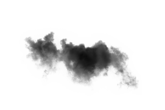 white clouds on  transparent png