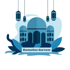 design vector illustration of Ramadan kareem