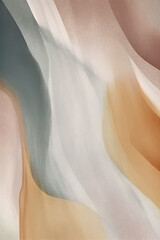 Neutral abstract painting with soft color tones