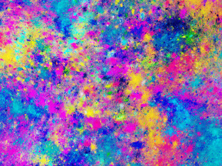 Fototapeta premium blue and purple abstract fractal background 3d rendering illustration