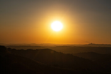 El sol está bajando