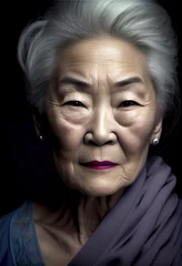 Papier peint photo  Older Asian model portrait, generative ai  © Michael