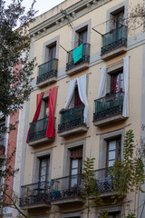 Fototapeta na wymiar Appartments in Barcelona, Spain