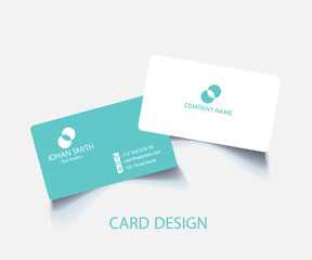 Creative and professional visiting card template design