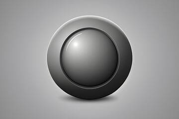 Grey Icon on Grey Background, Isolated N. Generative AI