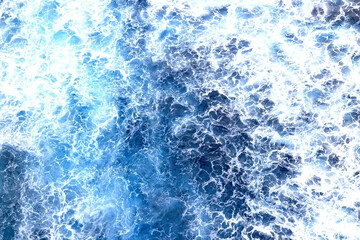 water texture sea background, blue surface ocean waves ripple