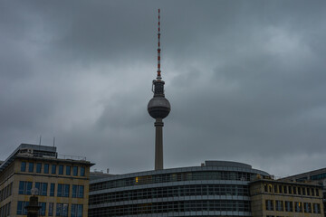 TV tower and office buildings in Berlin