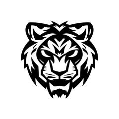 Fototapeta premium tiger head, tiger head tattoo, tiger head logo, tiger head mascot