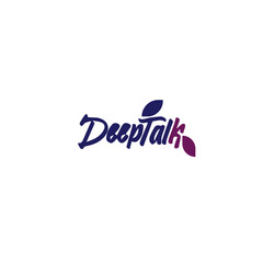 DEEP TALK vector typography for t-shirt design