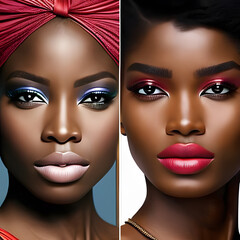 portrait of a woman with makeup