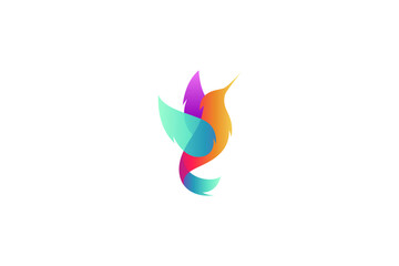 Hummingbird logo with colorful gradient design