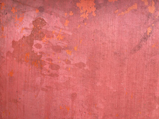 Weathered red concrete wall background and texture for modern or retro and vintage design, interior, exterior