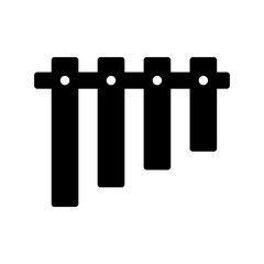 Pan flute icon trendy style illustration on white background..eps