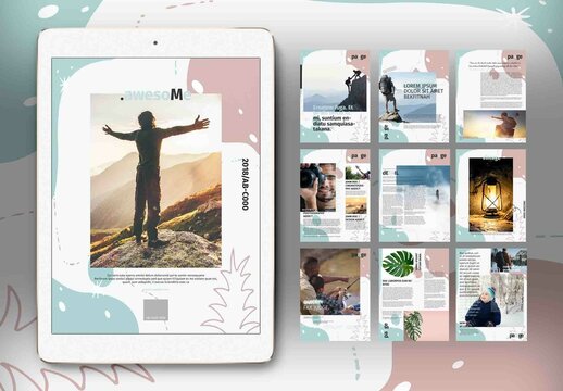 Modern Aesthetic Digital Magazine Layouts
