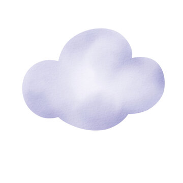 watercolor cloud