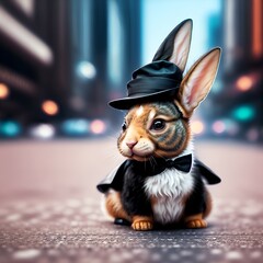Black-Tie Bunny: A Dapper and Adorable Addition to Your Easter Celebrations