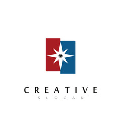 Creative Compass Concept Logo Design Template