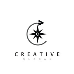 Creative Compass Concept Logo Design Template