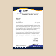 "Elegant A4 Letterhead Design for Corporate Branding"