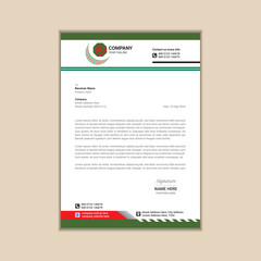 "Minimalist Business Letterhead Vector Design"