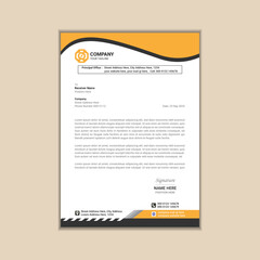 "Minimalist Business Letterhead Vector Design"