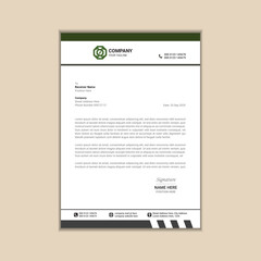 "Minimalist Business Letterhead Vector Design"
