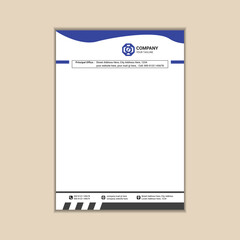 "Minimalist Business Letterhead Vector Design"