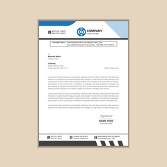 "Clean and Simple Corporate Letterhead Template"
