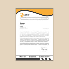 "Clean and Simple Corporate Letterhead Template"