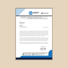 "Clean and Simple Corporate Letterhead Template"