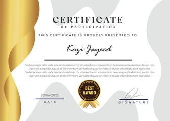 certificate or diploma retro vintage design