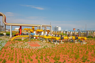 Oil pipes and valves