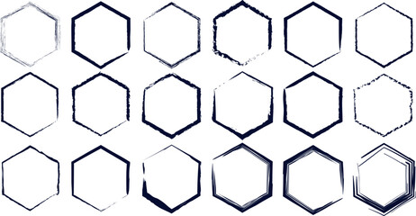 Mega bundle of different ink brush strokes:rectangle,square and round freehand drawings.Ink splatters,grungy painted lines,artistic design elements:waves,circles,triangles.Vector paintbrush set.