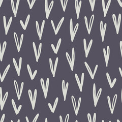 Heart Scatter Seamless Vector Repeat Pattern