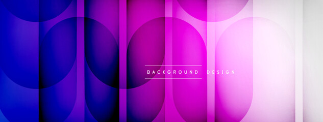Light geometric abstract background with lines, circles