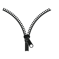 zipper vector icon