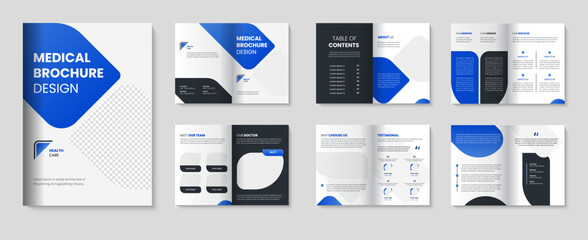 Healthcare brochure design for Medical and hospital template