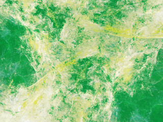 yellow and green abstract fractal background 3d rendering illustration