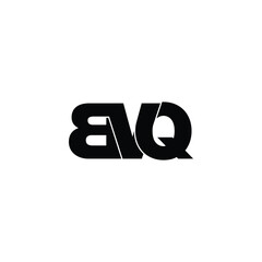 BVQ letter monogram logo design vector