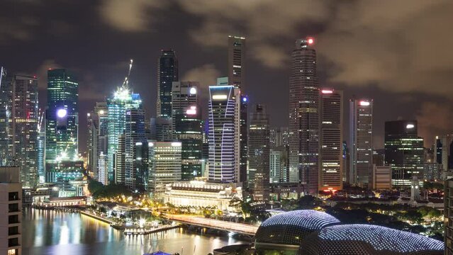 Time Lapse of the amazing Singapore skyline